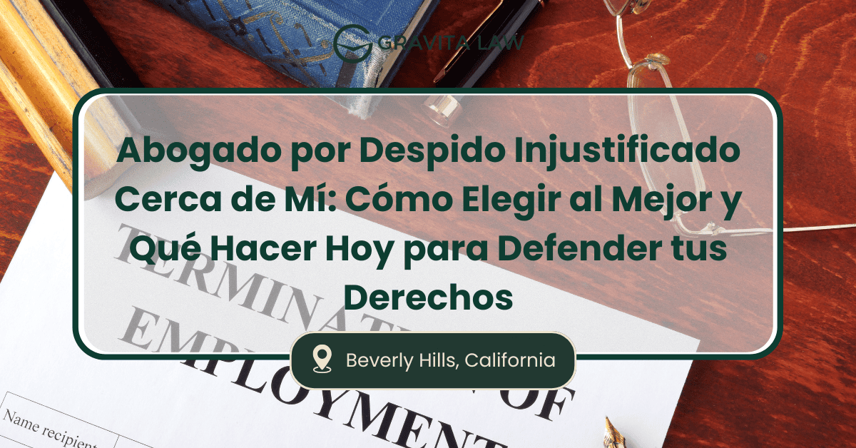 abogado por despido injustificado cerca de mí