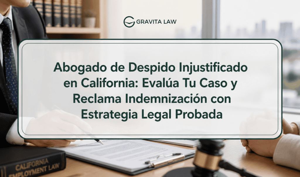 abogado de despido injustificado en california